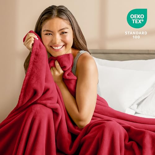 Fleece Blanket Luxury Microplush (Twin/Twin XL / 25 - Red)