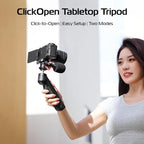 TT38 One Click Opening Vlogging Tripod w Uka F38 Quick (TT38 Tripod)