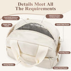Lunch Bag Lunch Box for Women (B-B-Corduroy Beige / Medium - 10L)