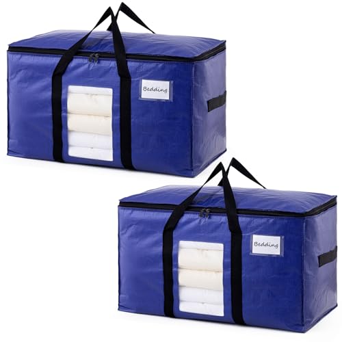 2 Pack Dark Blue XXL Moving Bags (Dark Blue / 2 Large)