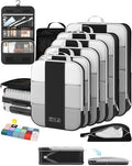 10 Set Compression Packing Cubes for Travel Essentials (Black)