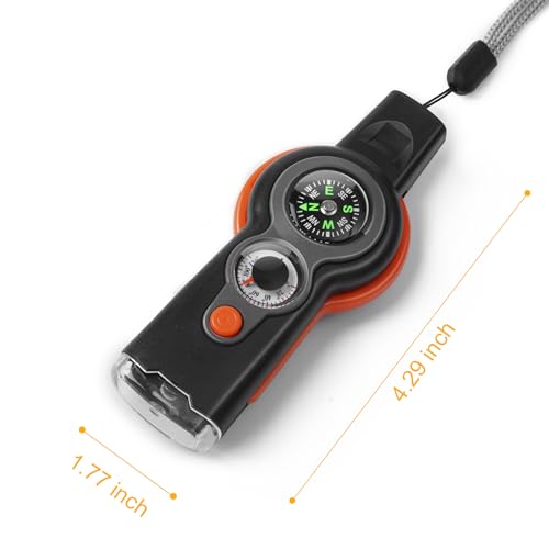 Emergency Survival Function Whistle (orange&black1pcs)
