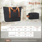 Luggage Set 6 Piece Carry on Hardcase Suitcase with Travel Bags (3-piece Set(20/24/28) / Charcoal+16IN&Bags)