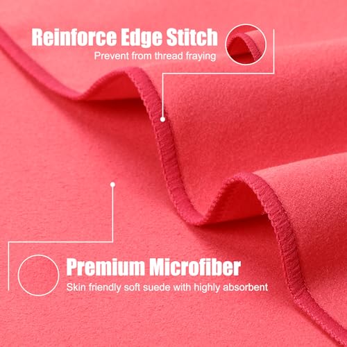 Quick Dry Travel Towel (Red)