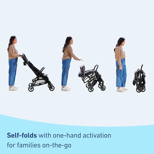 Ready2Jet Compact Stroller Overhead Friendly Compact Travel Stroller with Automatic Fold (Kingston)