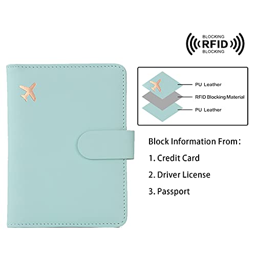 Passport Holder (Pink Aqua green)