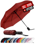 Repel Automatic Travel Umbrella (Red 1-Pack / Standard)