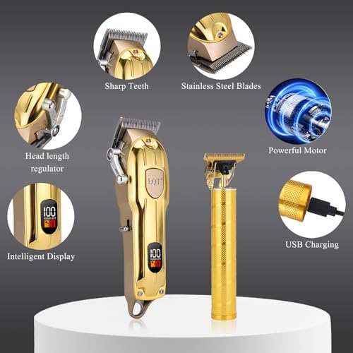 Professional Hair Clipper Set (Gold)