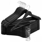 Wooden Coat Hangers (0.5"T (20 pack) / Matte Black)