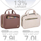 Travel Toiletry Bag for women (Large / Rosewood-Pink)