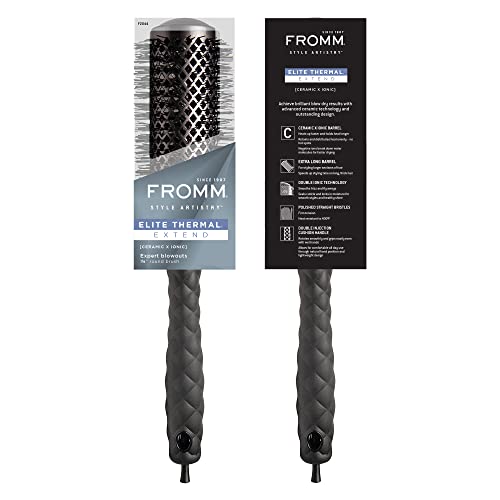 Elite Thermal Ceramic x Ionic 1.75" Round Brush for Expert Blowouts and Faster Hair Drying (1.75" XL Barrel)
