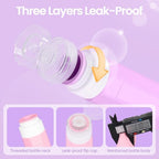Travel Bottles for Toiletries 3oz (17Pack / Purple)