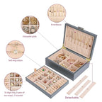 Small Jewelry Organizer for Women (Small-Grey)