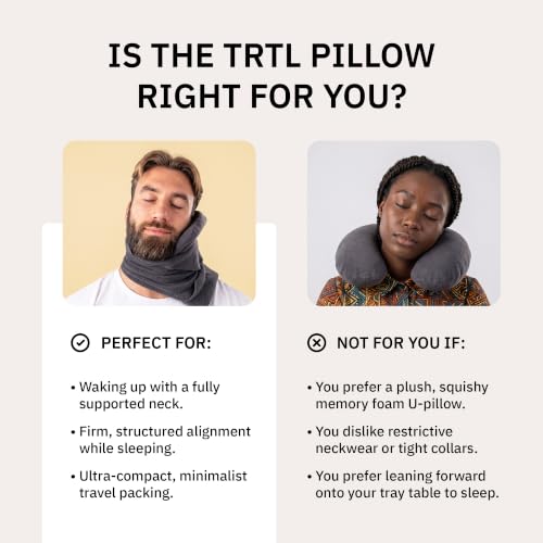 Pillow Scientifically Proven Neck Support Travel Pillow for Airplanes (Coral)
