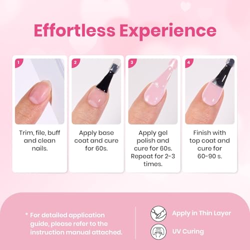 Beetles Light Pink Gel Polish (B - Light Pink | Barely Pink)