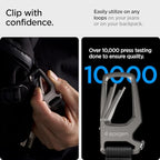 Life Carabiner Key Ring Clip (Key Ring Clip / Gunmetal (1 Pack))