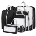 Compression Packing Cubes for Travel (Set of 7 / 7-Black)