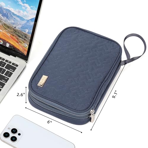 Travel Cord Organizer Case (Large / Aegean-Blue)