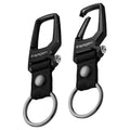 Life Carabiner Key Ring Clip (2-Pack / Black (2 Pack))