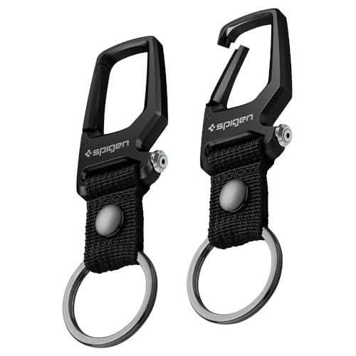 Life Carabiner Key Ring Clip (2-Pack / Black (2 Pack))