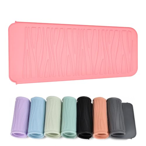 Silicone Heat Resistant Travel Pouch for Hot Hair Styling Tools (1 Pack / Lightpink)