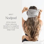 Patented Gentle Pressure Sleep Mask (Elephant Gray Cotton / 1 Count (Pack of 1))