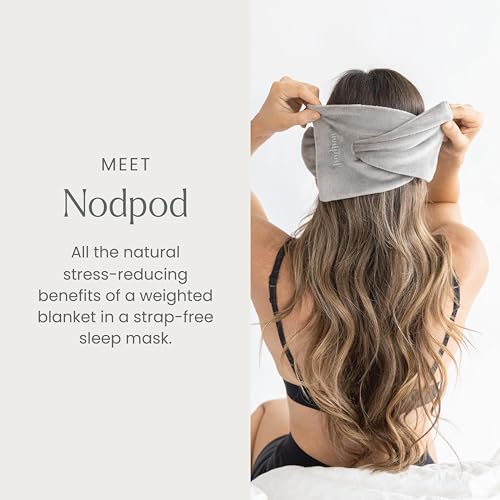Patented Gentle Pressure Sleep Mask (Elephant Gray Cotton / 1 Count (Pack of 1))
