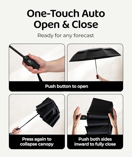 Repel Windproof Travel Umbrella (Onyx)