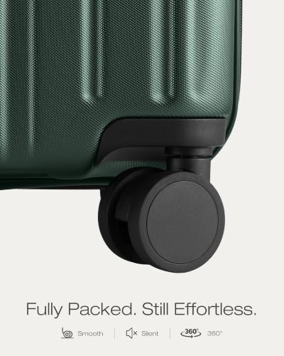 Luggage Set Light and Durable Hardshell (Dark Green2.0 / 3-Piece Set (20/24/28))