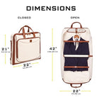 Premium travel garment bag. Carry (Beige)