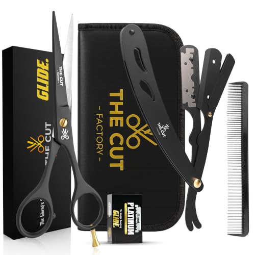 Professional Matte Black Barber Grooming Kit (Black Barber Kit)