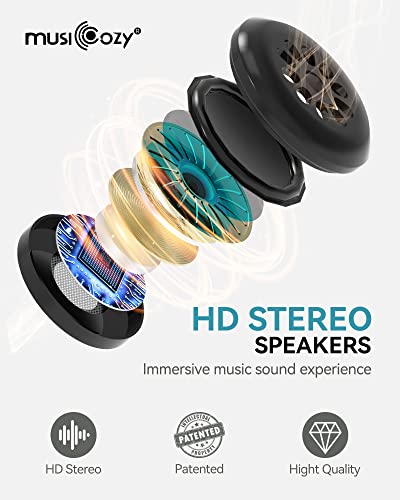 3D Sleep Headphones Bluetooth 5.4 Sleep Mask with HD Speakers (Blue)