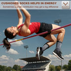 Men 6 Pack Athletic Compression Crew Socks for Running Gym Sports (5-6 / Black 8424)