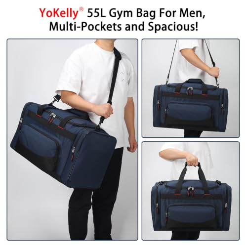Gym Bag 22 inch Sport Duffle Bag for Men (Blue / 22 inch)