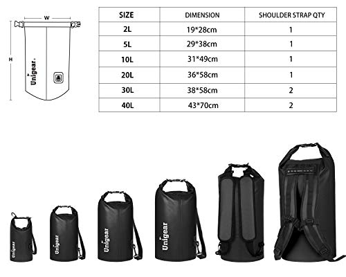 Dry Bag Waterproof (5L / Black)