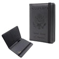 Premium Leather Passport Holder Covers Case (ELA-BLACK)