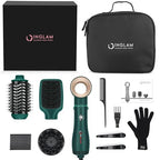 Hair Dryer Brush Set (Dark Green)