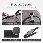 Gym Bag for Women & Men (Textured Grey / Large - 23 x 12 x 12″)