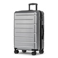 24 Inch Luggage (Silver / Checked-Medium 24-Inch)