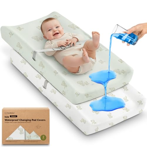 2 Pack Waterproof Changing Pad Covers (Elly / Waterproof + Viscose derived from Bamboo)