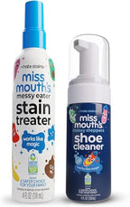 Stain Treater & Messy Steppers Shoe Cleaner Stain Remover Duo (Combo Pack)