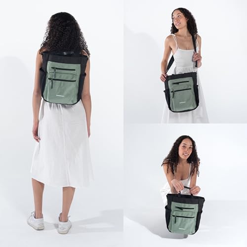 Soleil Anti Theft Convertible Backpack Tote (Green Aloe Mist)