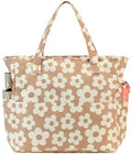 Beach Pool Bags Tote for Women Ladies Large Gym Tote Carry On Bag With Wet Compartment for Weekender Travel Waterproof (Beige Flower 157)
