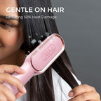 Hair Straightener Brush (Pink)