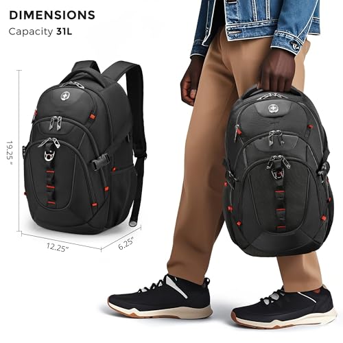 Design Backpack for Men with Apple Find My SD803BT013 (Black-finder / Standard)