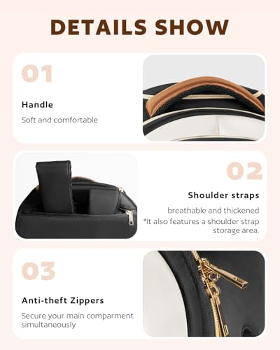 Small Rolling Backpack for Women