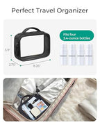 Puffy Clear Toiletry Bag (Black)