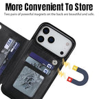 Custom Wallet Phone Case for iPhone 16 Pro (Black-D / iPhone 16 Pro)