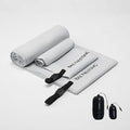 Ultralight Quick Dry Towels in XLarge & Small Sizes with Compact Packable Pocket Microfiber Towel for Backpacking Travel Beach Hiking Swimming Sports & Yoga (XL&S / Gray)