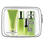Clear Toiletry Bag TSA Approved Quart Size Travel Carry On (Gray / 3 Pack)